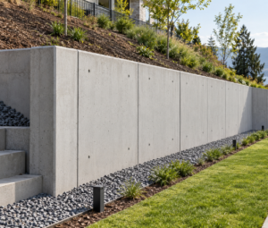 concrete retaining wall design