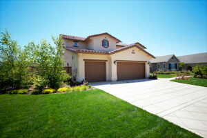 residential concrete driveway